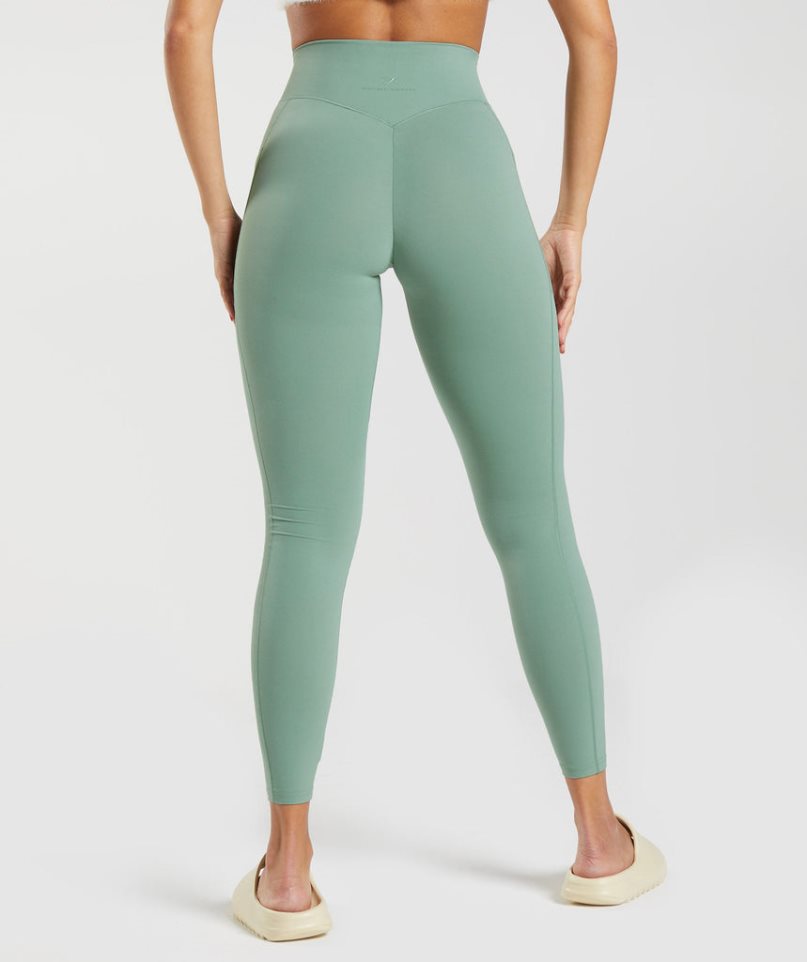 Women's Gymshark Whitney Everyday Pocket Leggings Green | CA D378NA